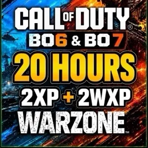 20 Hours Double XP + 20 Hours Weapon XP Token Bundle ‼️ All Platfrorms 🎯 Black Ops 6 & 7 warzone – Fast Delivery