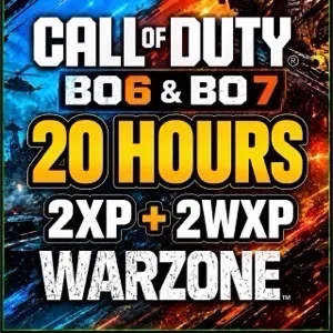 20 Hours Double XP + 20 Hours Weapon XP Token Bundle ‼️ All Platfrorms 🎯 Black Ops 6 & 7 warzone – Fast Delivery