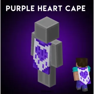 MINECRAFT PURPLE HEART CAPE