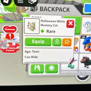 Halloween white mummy