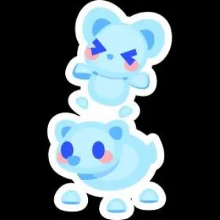 Animated Bear And Cub Legendary Sticker Adopt Me