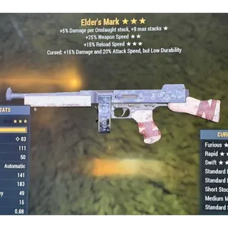 Cursed Elder mark [PC] fallout76 