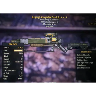 Acceptable Overkill Rare Legacy 