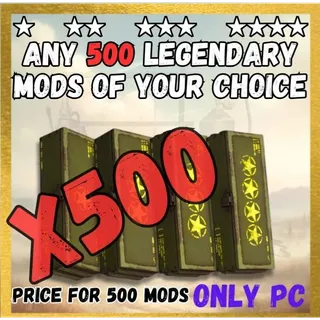 Fallout 76 500x any Legendary mods