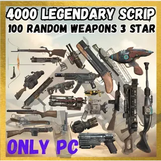 100x random 3 star weapons (PC/Steam)