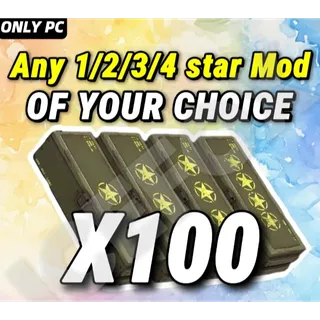 100x Legendary mods of choice 