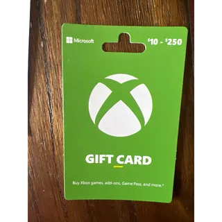 $250.00 USD Xbox Gift Card