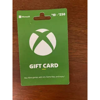 $250.00 USD Xbox Gift Card