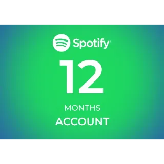 Spotify Premium 12 Months ACCOUNT - GLOBAL - Read Description