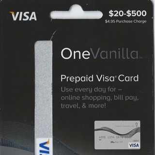 25 00 Onevanilla Prepaid Visa Gift Card Other Gift Cards Gameflip