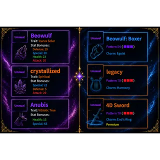 AUT | TRAITS + UNUSUALS BUNDLE READ DESCRIPTION