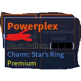 AUT | PREM BLACK POWEPLEX STARS RING