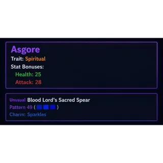 AUT | SPIRITUAL ASGORE + P49 BLSS