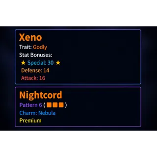 AUT | GODLY XENO + PREM P6 NIGHTCORD