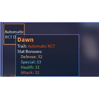 AUT | HEX RCT DAWN 128 STATS