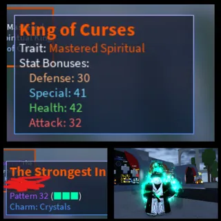 AUT | HEX SPIRITUAL SUKUNA 145 STATS + TSIH P32 CYRSTALS