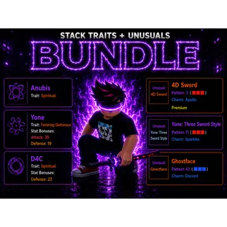 AUT | STACKED TRAITS + UNUSUALS BUNDLE READ DESCRIPTION