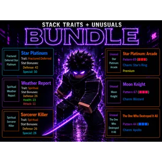 AUT | STACKED TRAITS + UNUSUALS BUNDLE READ DESCRIPTION