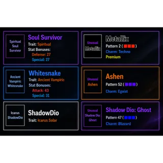 AUT | TRAITS + UNUSUALS BUNDLE READ DESCRIPTION