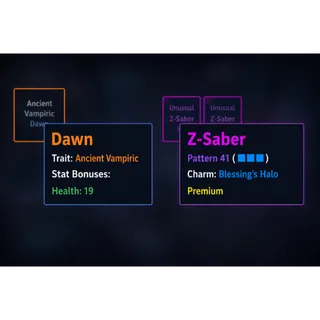 AUT | HEX VAMP DAWN + PREM P41 Z-SABER BHALO