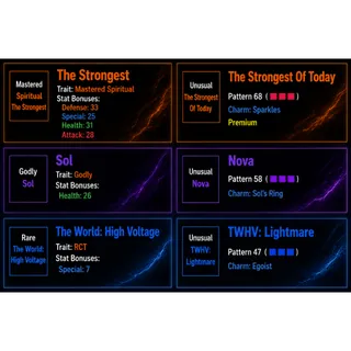 AUT | TRAITS + UNUSUALS BUNDLE READ DESCRIPTION