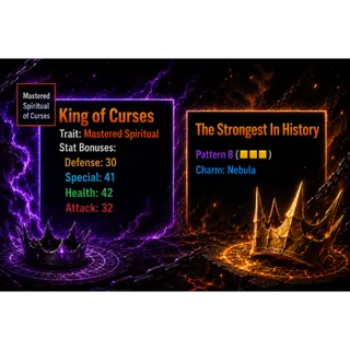 AUT | 145 STATS HEX SPIRITUAL SUKUNA + P8 TSIH NEBULA