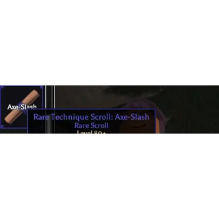 Axe Slash Scroll