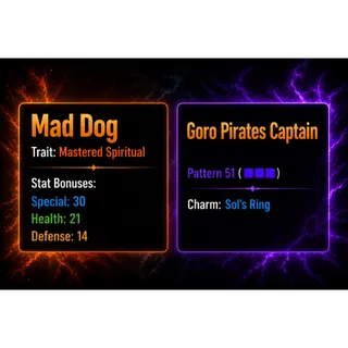 AUT | HEX SPIRITUAL MAD DOG + P52 PIRATE CAPTAIN SOLS RING