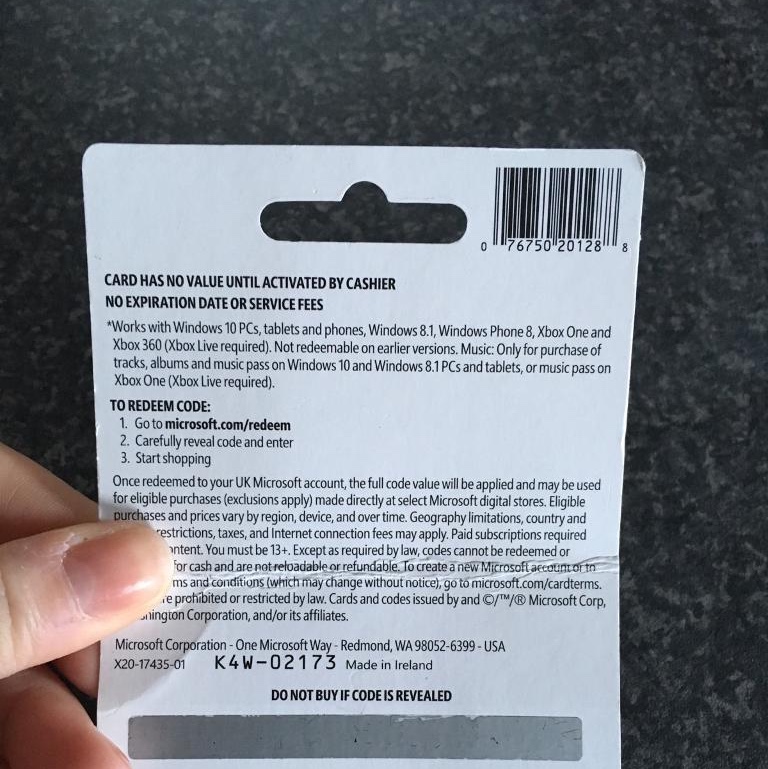 xbox digital code