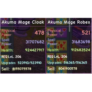 Akuma Mage Set