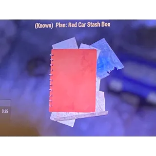 Red car stash box plan xbox
