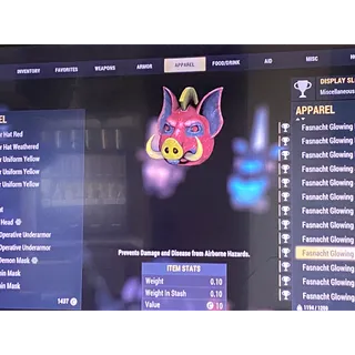 Fasnacht glowing pig mask xbox