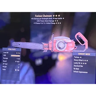 Furious heavy hitters lucky hit chainsaw level 50 f4015
