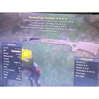 Bloodied explosive resilient thrill seekers prime crossbow BERTS