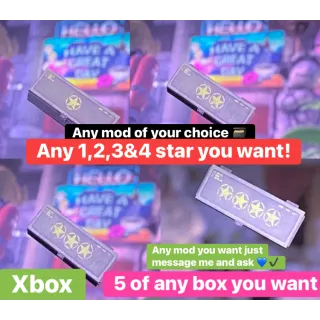 x5 box mod Xbox (any 1/2/3&4 star)