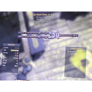 V63 shock baton level 45