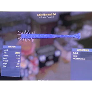 Indigo baseball bat level 5 xbox