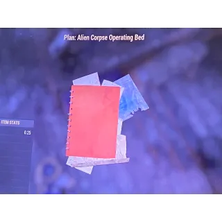 Alien corpse operating bed Xbox plan