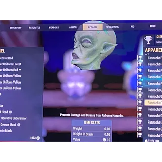 Fasnacht glowing alien mask xbox