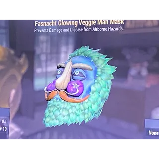 Glowing veggie man mask xbox