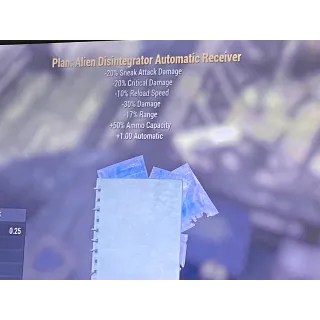 Alien disintegrator auto receiver xb