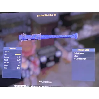 Indigo baseball bat level 45 xbox
