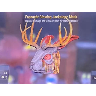 Fasnacht glowing jackalope mask xbox