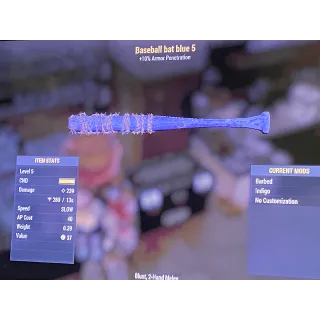 Indigo baseball bat level 5 xbox