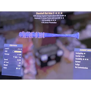 Indigo baseball bat level 5 xbox