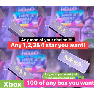 x100 box mod Xbox (any 1/2/3&4 star)