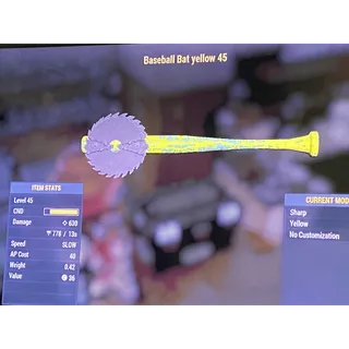 Yellow baseball bat level 45 xbox