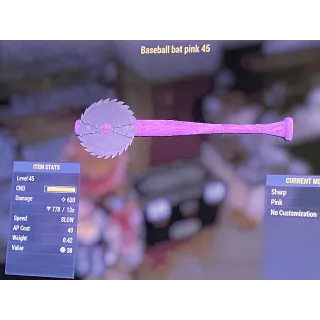Pink baseball bat level 45 xbox