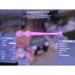 Pink baseball bat level 45 xbox