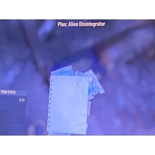 Alien disintegrator Xbox plan 